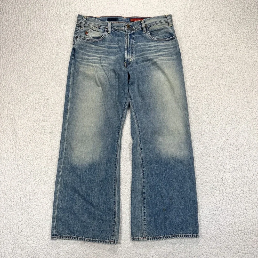 VTG AG The Trip Wide Leg Jeans Men's 36x30 USA Made Y2K Streetwear Grunge Skater